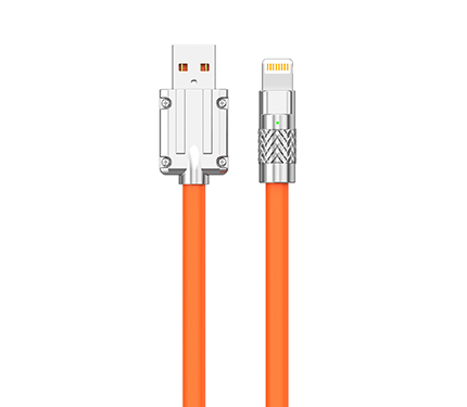 LeTang S27-V8-IP-TPC Mecha zinc alloy silicone data cable