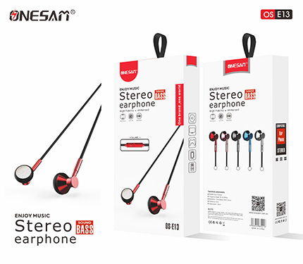 ONESAM E13 bass sound stereo earphone