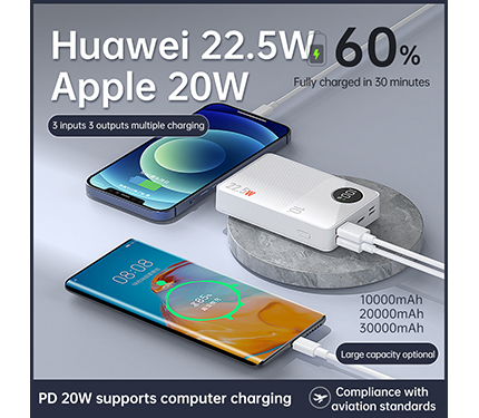 Q8 22.5W super fast charge Apple PD20W fast charge power bank （10000mAh/20000mAh/300000mAh ）