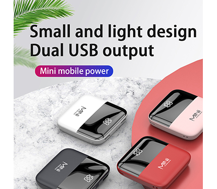 Q5 Apple/Android Micro/Type-c input LED digital display mini power bank